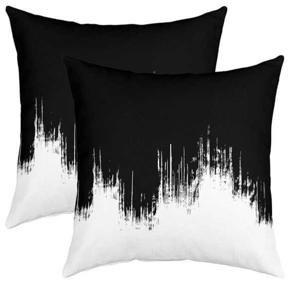 Throw Pillow Covers 20"x20" Set of 2 Soft Abstract Art - New - Picture 1 of 3